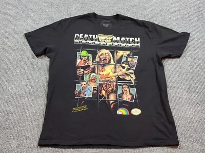 Camisa de Lucha Para Hombres 2XL Negra Eléctrica Zombie Death Match Challenge Hogan WWF Foto 1 de 4
