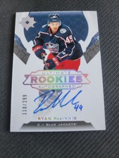 2019-20 UPPER DECK ULTIMATE RYAN MACINNIS #168 #ed 110/299 ROOKIE AUTO RC