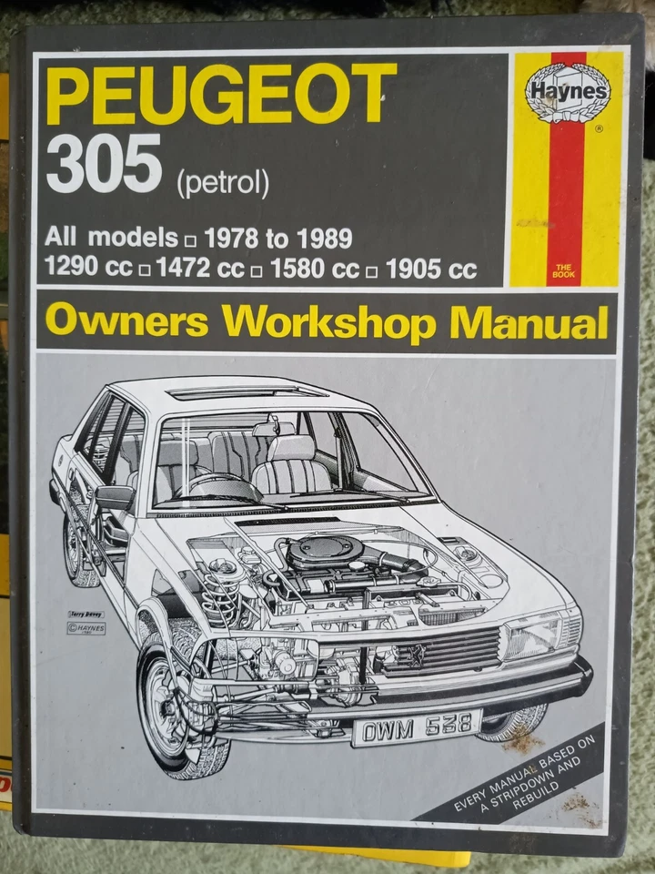 Haynes Workshop Manual Peugeot 305 (petrol) 1978-1986 - Image 1 of 1