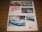 1953 Print Ad The '53 Ford Car Station Wagon & 4-door Models