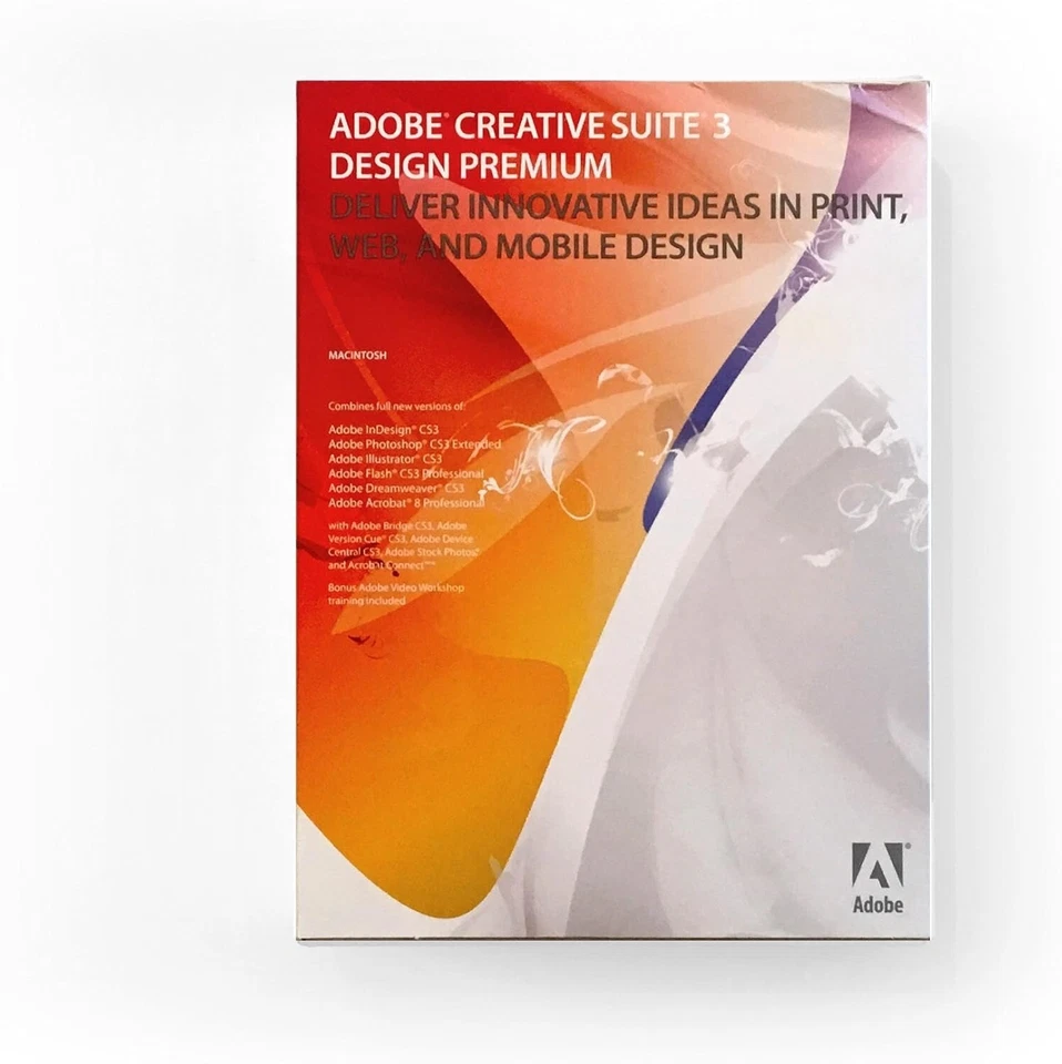 ADOBE CREATIVE SUITE 3 DESIGN PREMIUM Software for Mac - Image 1 of 1
