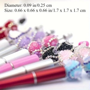 5pcs/lot Shiny Sugar Beads Butterfly Star Decor DIY Crystal Beading Material New - Picture 1 of 13