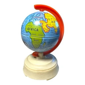 Vintage Tin World Globe on Plastic Base Pencil Sharpener Sterling 507 USA - Picture 1 of 9