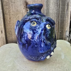Face Jug Folk Art by Billy Joe Craven | 8.25" x 6" - Picture 1 of 9