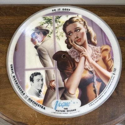 1940s Vogue 10" Picture Disc R760~The Minute Samba & So It Goes~Enric Madriguera - Image 1 of 2