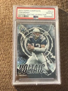 2023 Topps Composite Voltaic X-Fractor Tom Brady Card #RV-11 NM PSA 10 Pop 5 - Bild 1 von 2