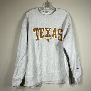 Maglione Texas Longhorns Champion tessuto inverso taglia XL NCAA USA - Foto 1 di 4