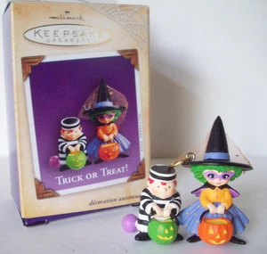 Halloween Hallmark ornament Trick or Treat Brother convict Sister witch 2004 - Picture 1 of 4