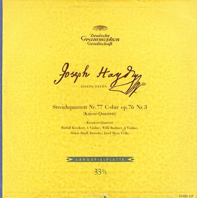 HAYDN String Quartet Op.76/2 KOECKERT QUARTET LP-16026 GY1 Blue Border Gatefold - Image 1 of 3