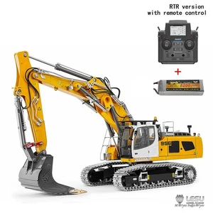 LESU Metal 1:14 RC Hydraulic Excavator LR956 3 Arms Digger 4+3CH Valve Dual Pump - Picture 1 of 12