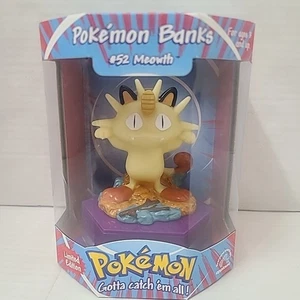 1999 Applause Pokemon Banks #52 Meowth Limited Edition Bank Neu Sealed - Bild 1 von 5