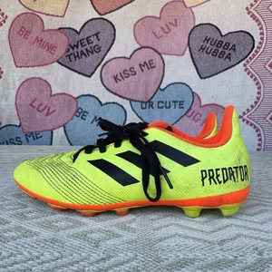 Size 2y - Adidas Predator 18.4 FxG Boys Soccer Cleats Yellow/black/orange DB2321 - Picture 1 of 9