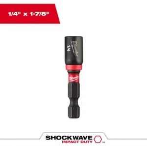 Milwaukee 49-66-4502 SHOCKWAVE™ 1/4” x 1-7/8” Destornillador de tuerca magnética - Nuevo - Imagen 1 de 2