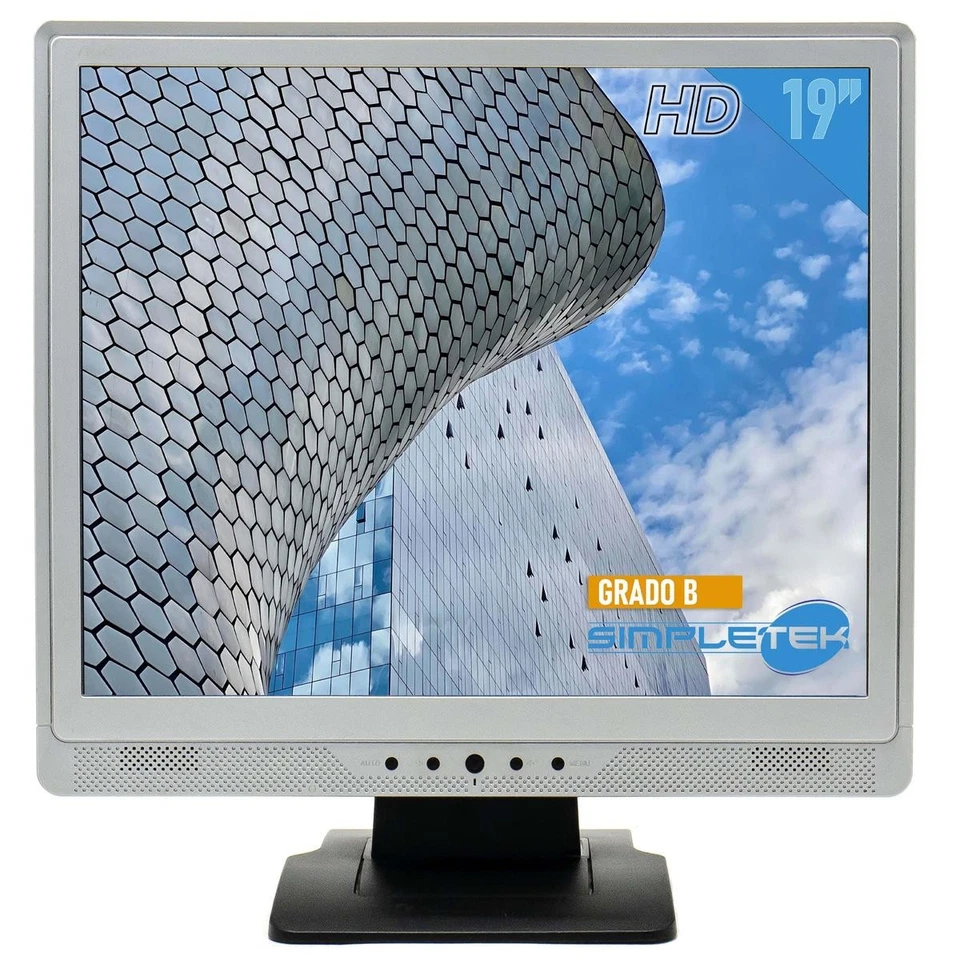 AOC LM965 Monitor 19" Square 4:3 5:4 VGA Audio Speaker DVR POS Refurbished - Image 1 of 4