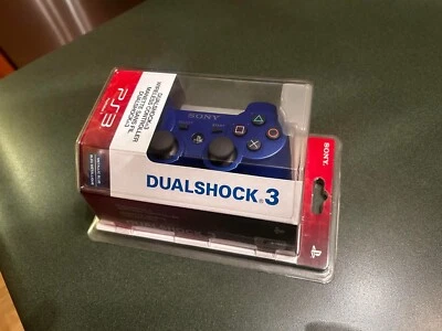 Sony PS3 DualShock 3 Controller Metallic Blue New Sealed OEM PS3 - Image 1 of 4