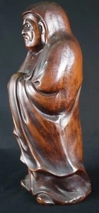 Japanische Bodhidharma Daruma Figur Bizen Keramik Statue Figurine 4432 - Picture 1 of 11