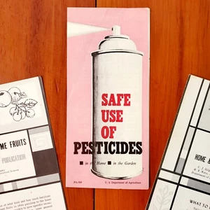 Vintage US Department of Agriculture Government Propaganda Safe Use Pesticides - Picture 1 of 6