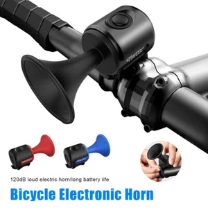 Bicycle Handlebar Bell 120dB Electric Horn For Electric Scooter/Road/MTB Cycling - Picture 1 of 26