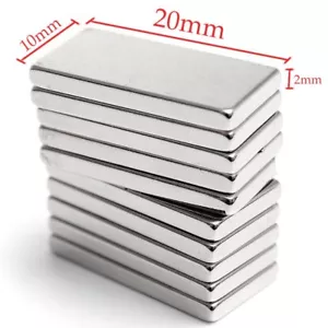 10/20/50/100pcs Super Strong Block Fridge Magnets Rare Earth Neodymium 20x10x2mm - Picture 1 of 3