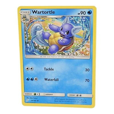 Pokémon TCG Wartortle Sun & Moon - Team Up 24/181 Regular Uncommon - Image 1 of 3