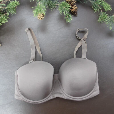 Sujetador Wacoal 32DD Gris Acolchado Con Aros Cierre Ajustable Espalda Foto 1 de 4