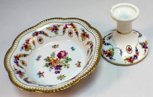 Schumann Arzberg Bavaria W. Germany Pedelstal Candy Dish and Candle Holder - Picture 1 of 7