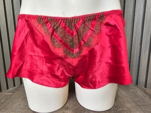 Very Sexy Victoria's Secret Ladies Silk PJ Sleep Shorts size Large Colour Red - Picture 1 of 3