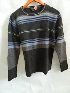 Men's Reunion Menswear 100% Wool Brown Crew Neck Sweater Size L - Picture 1 of 3