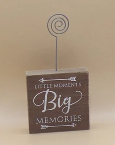 Little Moments Big Memories Photo Holder 7.5"x4"x1" New Carson Home Accents - Picture 1 of 4