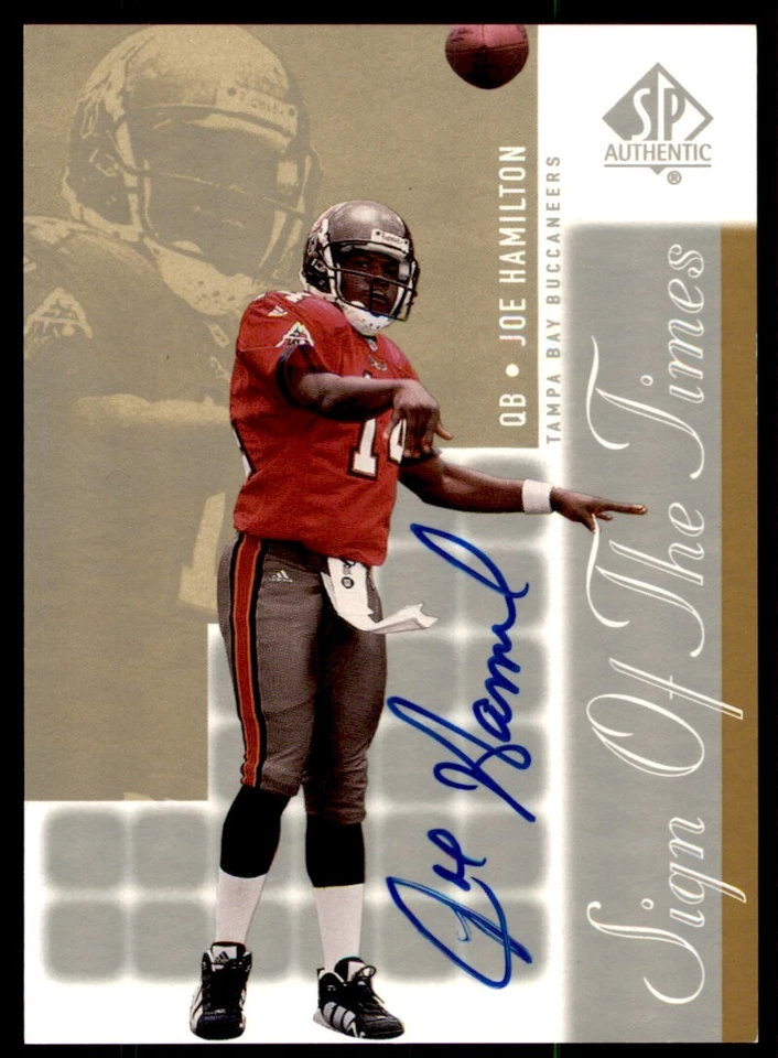2000 SP Authentic Sign of the Times Joe Hamilton Auto RC Auto Buccaneers #JH - Image 1 of 2
