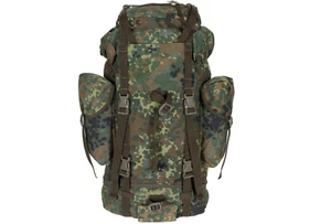 Mochila táctica del ejército alemán 65L Flecktarn Bundeswehr excedente militar original - Imagen 1 de 9