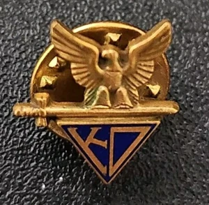 Navy Pin Lapel Usn Military Hat Vintage Conduct Good Kappa /Delta Free Shipping - Picture 1 of 6