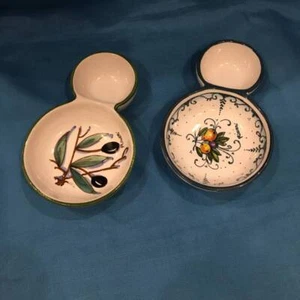 RICCERI 2er Set Olivenhalter Keramik Handbemalt Dekor wählbar - Bild 1 von 4