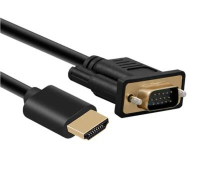 1080P HDTV Male to VGA Male Audio Video Cable For PC Monitor HDTV Projector  - Image 1 of 4