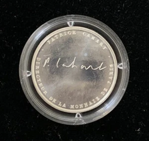 Patrice Cahart Director Monnaie De Paris Silver Medal Blast White Lustrous (428) - Picture 1 of 4