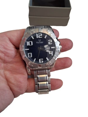 Victory mens military watch full stainless steel Big Size  - Image 1 of 4