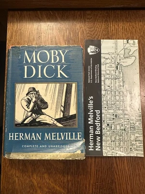 Moby Dick by Herman Melville 1926 HC/DJ W/BROCHURE MODERN LIBRARY VINTAGE Foto 1 de 4