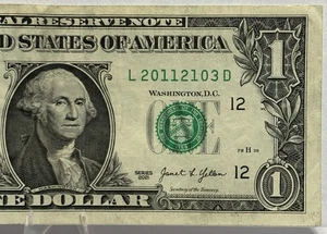 $1 Bill Fancy Serial Date Note Birthday Note March 21st! 03/21/2011! 🔥 - Picture 1 of 3