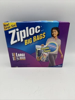 BOLSA GRANDE ZIPLOC BOLSAS DE 3 GALONES GRANDES PAQUETE DE 3 UNIDADES DOBLE CREMALLERA CAJA ABIERTA NUEVA Foto 1 de 4