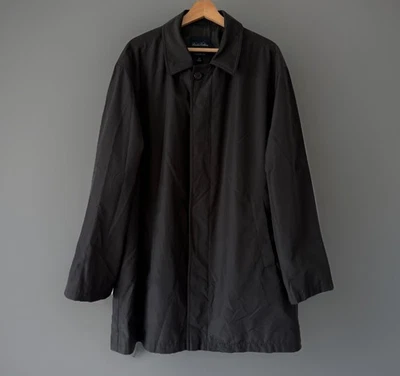 Brooks Brothers Overcoat Jacket Men's Sz LRG Black Lined Preppy Office READ!! - Image 1 of 4