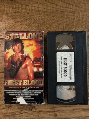 First Blood Rambo Sylvester Stallone Remastered Version VHS - Image 1 of 4
