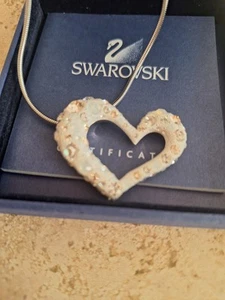 Swarovski Heart Necklace Genuine Swarovski Elements - Picture 1 of 6
