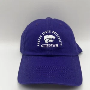 Gorra con correa trasera para gatos salvajes de la Universidad Estatal de Kansas nueva con etiquetas - Imagen 1 de 5