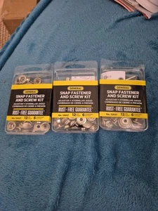 LOT OF 3 General Tools 12657 Snap Fastener AND Screw Kit - Picture 1 of 3