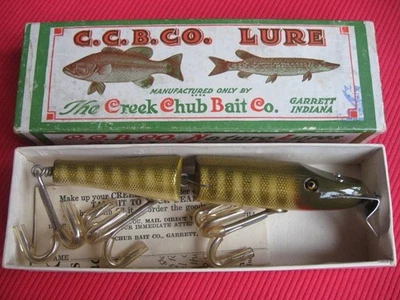 RARO! Caja Extremely Early Giratoria Vintage Creek Chub 3000 Husky Pikie - Caja NRA Foto 1 de 4