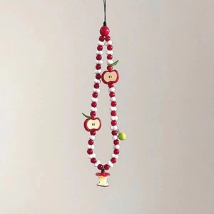 White Red Charms Pendant Cute Kawaii Mobile Phone Strap Gift - Zdjęcie 1 z 6