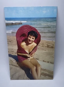 Postcard "Sweet Rosemarie" Woman at the Beach Shore Vintage Pinup Risqué - Picture 1 of 3