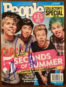 Revista Five Seconds Of Summer 5SOS firmada autografiada People con certificado de autenticidad las cuatro - Imagen 1 de 10