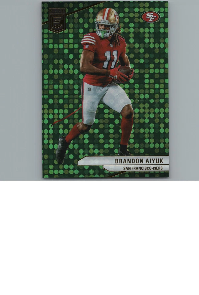 2024 Donruss Brandon Aiyuk Green Disco - Image 1 of 2