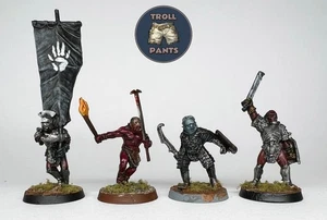 Warhammer Middle Earth - LOTR - Urukhai Banner, Captain and Sapper - Picture 1 of 7